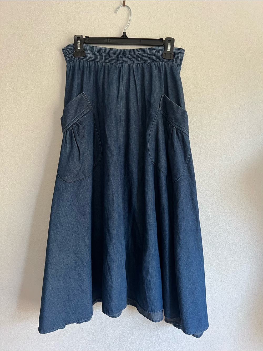 A. Byer Denim Circle Pocket Skirt, L